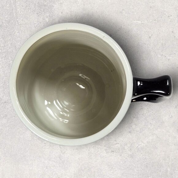 Vintage Motorola Semiconductors Mug Black Gold Hall USA Pedestal Mug Retro Tech - Picture 5 of 8